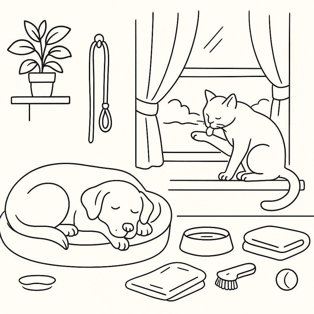Pet resting area design